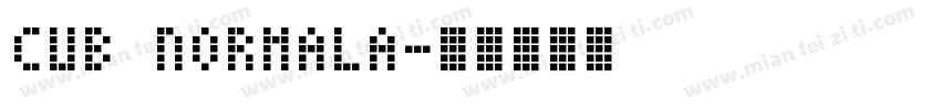 Cub NormalA字体转换